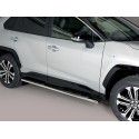 Estribos tubo Inox ovalados con pisantes RAV4 2019-