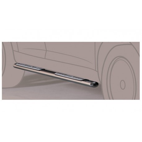 Estribos tubo Inox ovalados con pisantes C-CROSSER 2007-