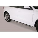 Estribos tubo Inox ovalados con pisantes AUDI Q5 2008-2017