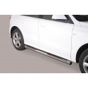 Estribos tubo Inox 76mm con pisantes AUDI Q5 2008-2017