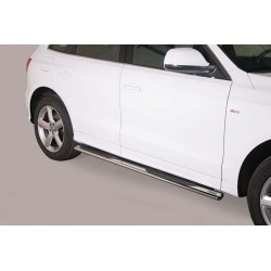 Estribos tubo Inox ovalados con pisantes AUDI Q5 2008-2017
