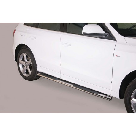 Estribos tubo Inox ovalados con pisantes AUDI Q5 2008-2017