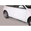 Estribos tubo Inox ovalados con pisantes AUDI Q5 2008-2017