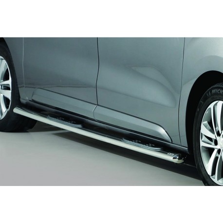 Estribos tubo Inox ovalados con pisantes JUMPY 2016-(LWB)