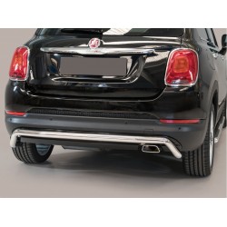 Protector tubo Inox 50mm paragolpes trasero 500X 2014-