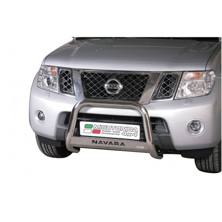 Defensa central Inox 63mm con CE NAVARA D40 2010-