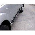 Estribos tubo Inox 76mm con pisantes NAVARA D40 2005-2010 D.C.