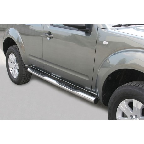 Estribos tubo Inox 76mm con pisantes PATHFINDER R51 2005-2010