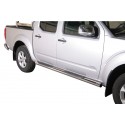 Estribos tubo Inox 76mm con pisantes NAVARA D40 2010- D.C.