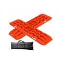 Planchas desatasco 4x4 Naranja con base para gato
