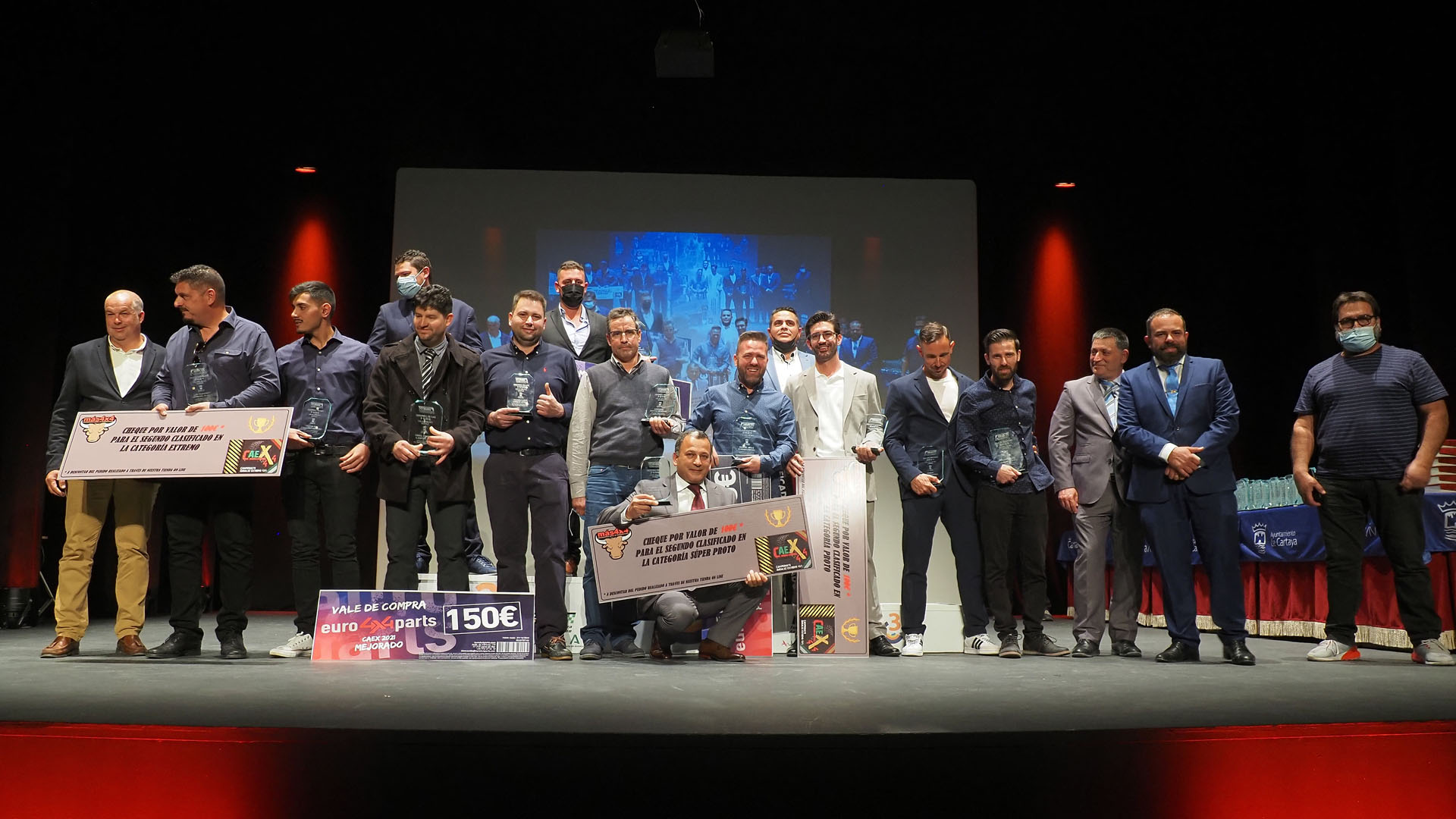 Campeones CAEX 4x4 2021 en la Gala del Motor.