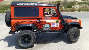 Land Rover de La Mina Competición en la Baja Lorca 2022.
